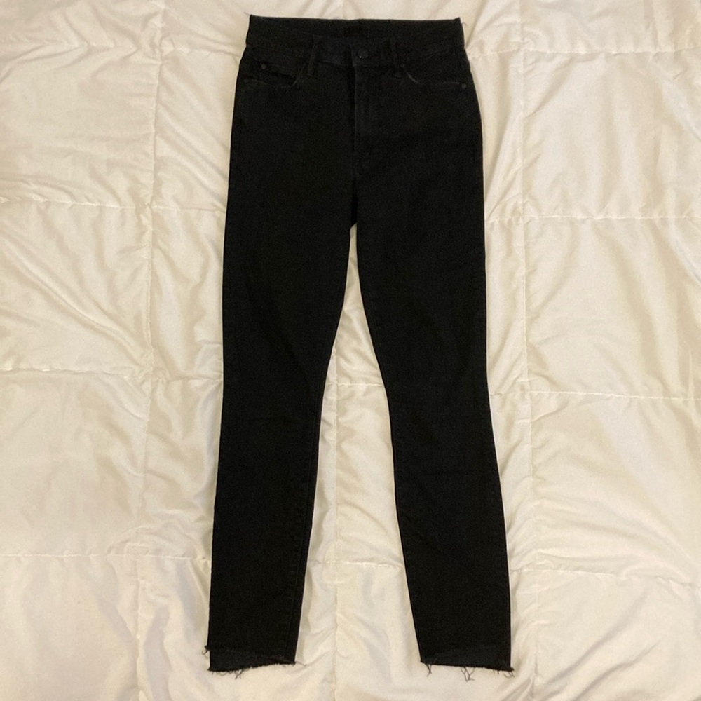 MOTHER Jeans women’s The Stunner Zip Ankle Step Fray in Not Guilty Size 25 - Picture 4 of 12